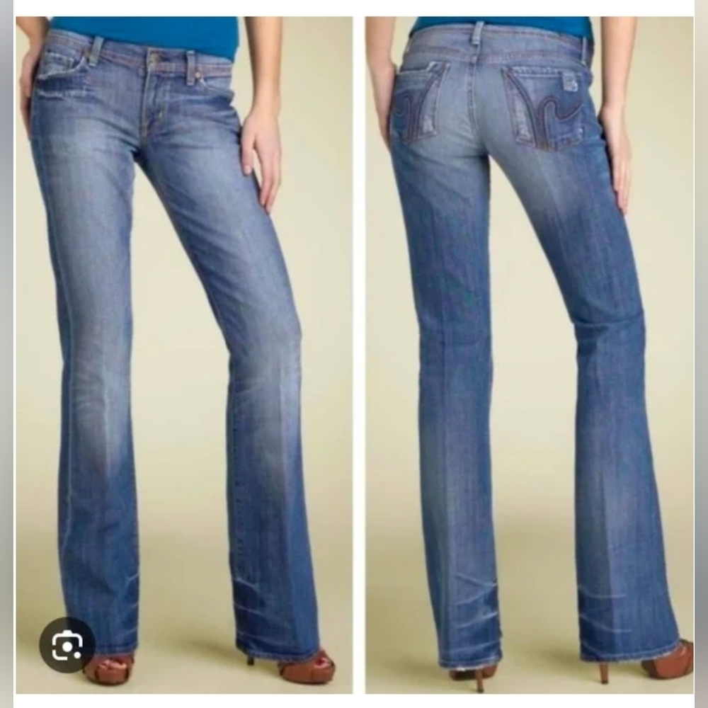 Vintage Citizens of Humanity Low Waist Bootcut Boho #111 Stretch Sweet Dream